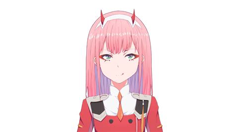 тапети Zero Two Darling In The Franxx Code 002 розова коса Darling