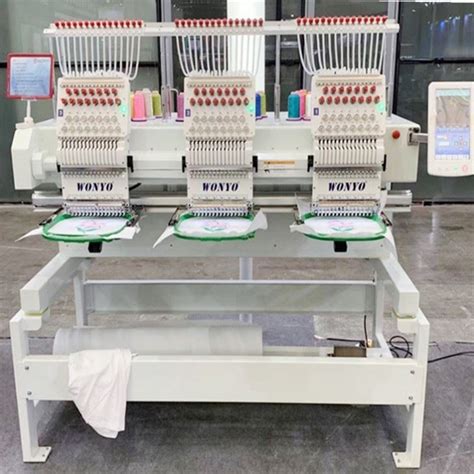 Wonyo 3 Head Laser Garment Embroidery Machine With Multi Needle From