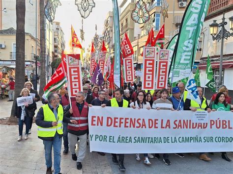 La Manifestaci N En Defensa De La Sanidad P Blica En Puente Genil En