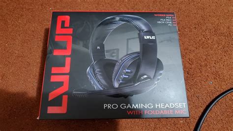 Lvl Up Pro Gaming Headset With Foldable Mic Unboxing From Walgreens Youtube