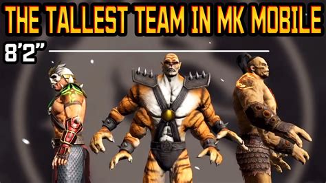 Mk Mobile The Tallest Team In The Game Goro Kintaro Shao Kahn Domination Youtube