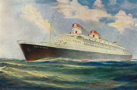 Ocean Liner Conte Di Savoia Italian Line Flotte Riunit Flickr