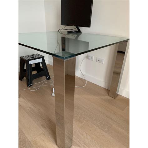 Structube Glass Dining Table - AptDeco