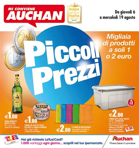 Volantino Auchan Piccoli Prezzi Dal 6 Agosto Al 19 Agosto 2015