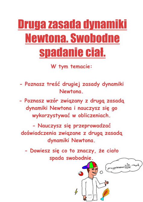 Pdf Druga Zasada Dynamiki Newtona Swobodne Spadanie Cia Dokumen Tips