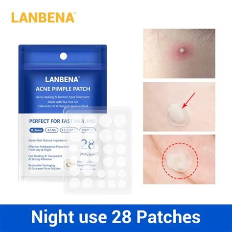 LANBENA Acne Pimple Patch 28pcs Sheet Acne Fast Healing Blemish Spot