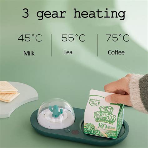 20w Cup Heater Cup Warmer Mug Heating Coaster 3 Gear Smart Thermostatic