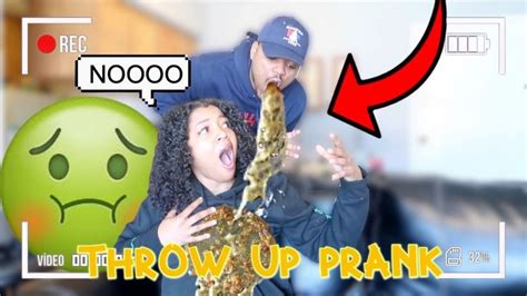 Throw Up Prank On Girlfriend Shes Over It