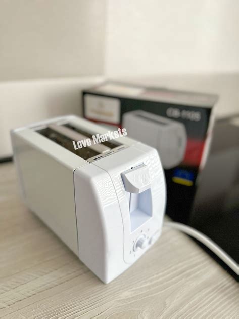 Тостер кухонный бытовой для поджаривания хлеба Crownberg CB-1105 ...