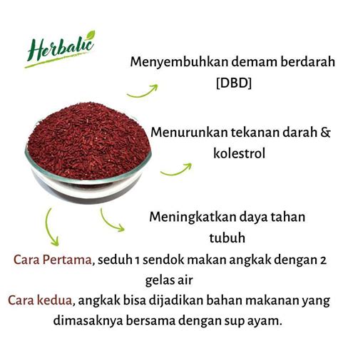 Jual Angkak Beras Merah Hong Qu Mi Obat Demam Berdarah 500gram Di