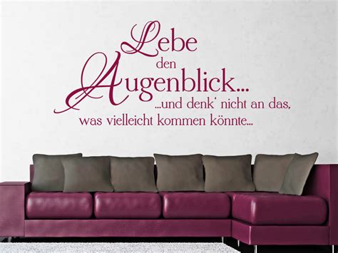 Wandtattoo Lebe Jeden Augenblick Bei Homesticker De