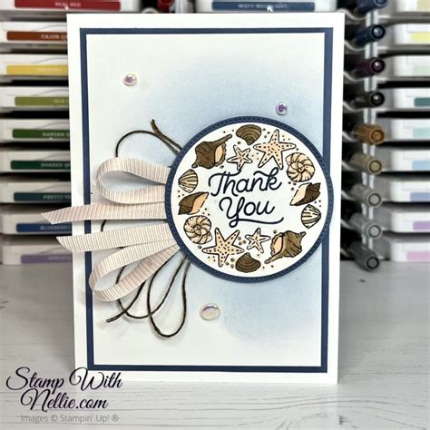 Circle Sayings Thank You Card Creative Colour Challenge 100 Stamp