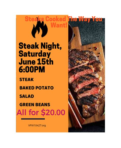 Steak Night Vfw Post 10427