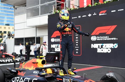 Sergio Perez Beats Teammate Verstappen To Claim Azerbaijan Gp Win