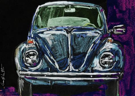 VW Beetle Painting By Geoff Latter Pixels