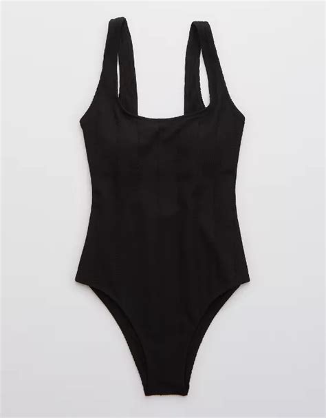 Aerie Crinkle Scoop One Piece Swimsuit