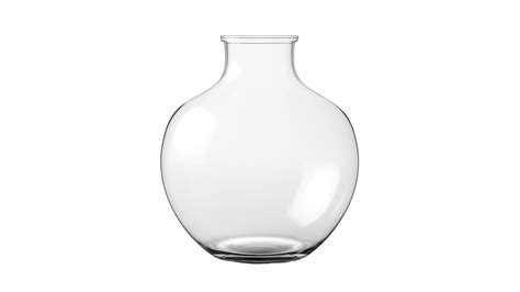 Ai Generated Transparent Glass Vase Vase Cut Out Glass Vase On