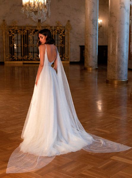 A Line Wedding Dress With Angel Wings Harems Brides