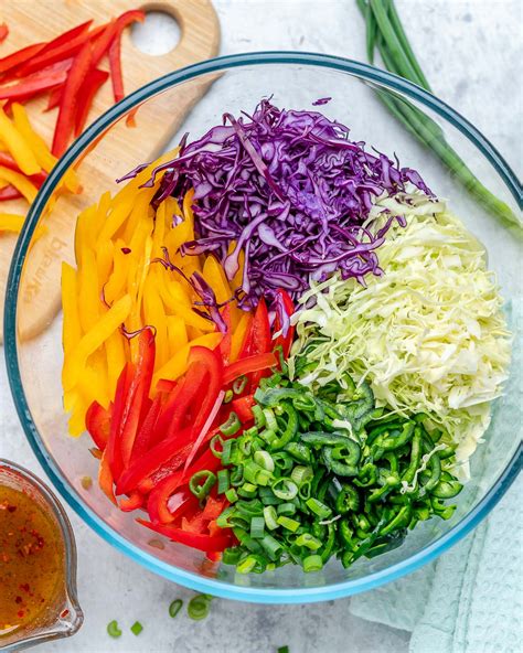 Sweet Spicy Rainbow Slaw Clean Food Crush