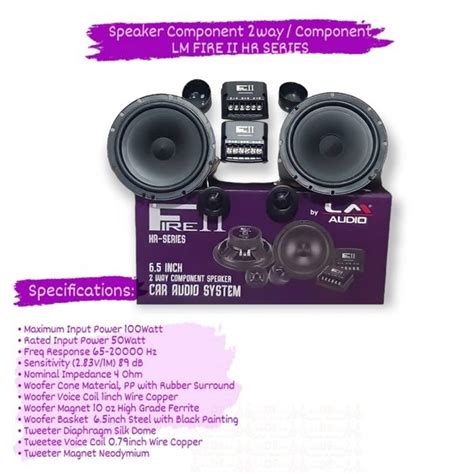 Jual Speaker Pintu Mobil SPLIT 2way LM AUDIO FIRE II HR Series Di Lapak