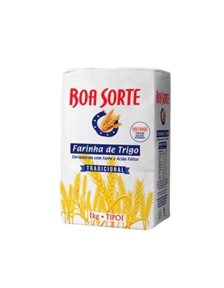 Farinha De Trigo Boa Sorte Tradicional Papel 1kg