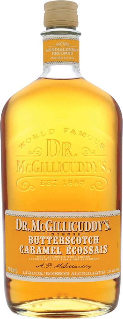 Dr Mcgillicuddys Butterscotch Caramel Liqueur Manitoba Liquor Mart