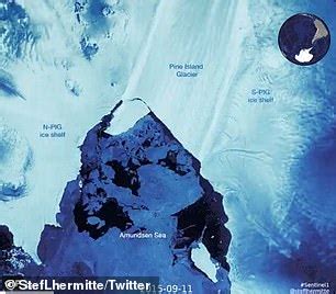 Sa Defenza Enorme Iceberg Pronto A Staccarsi Dal Ghiacciaio Pine