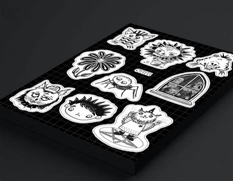 Creepy Stickers on Behance