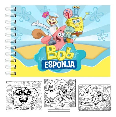 Bobbie Goods Bob Esponja - Livro Colorir Bob Esponja Estilo Bobbie Goods Envio Imediato | MercadoLivre