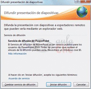 Curso gratis de PowerPoint 2010 aulaClic 16 Publicación