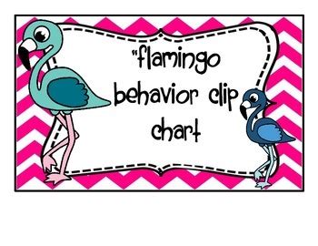 Flamboyant Flamingo Behavior Clip System by Shan Banderman | TpT