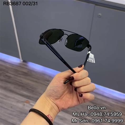 Kính mát Ray Ban RB3687 002 31 size 61 tại Bello Eyewear Giá tốt L H