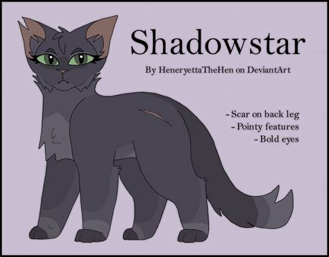 Warrior Cats Design 61 Shadowstar By Heneryettathehen On Deviantart