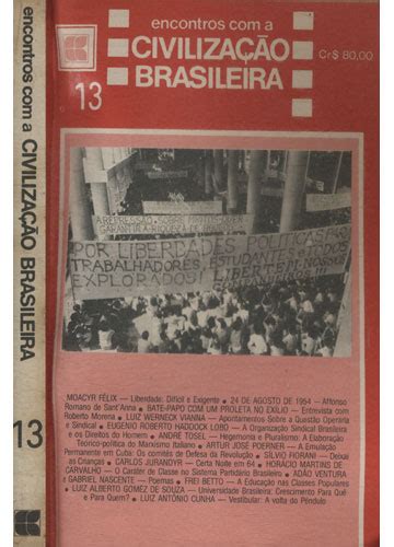 Sebo do Messias Livro Encontros a Civilização Brasileira N º13