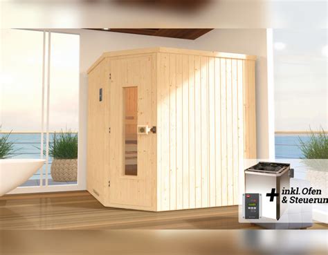 Weka Sauna Varberg 7 5 kW OS Gr 3 Holztür bei edingershops de