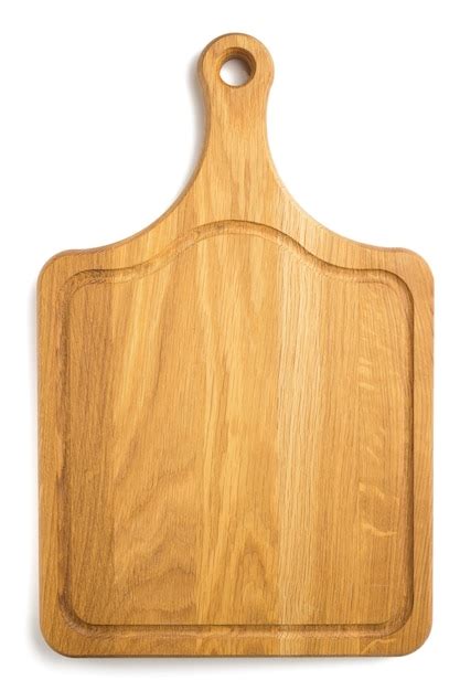 premium photo cutting board isolated