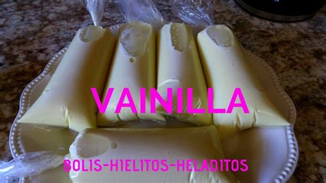 Los Mas Deliciosos Bolis Cremosos De Vainilla Heladitos Hielitos