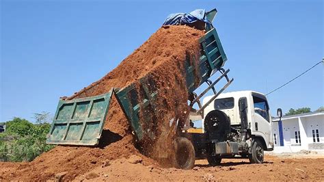 Mobil Truk Dump Truk Jomplang Muatan Tanah Urug Full Bak YouTube