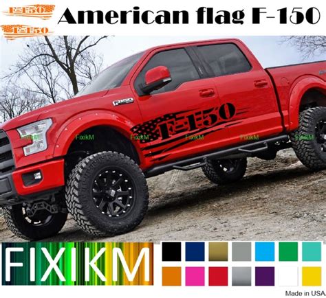 For Ford F 150 Large American Flag Graphics Vinyl Decal For Etsy