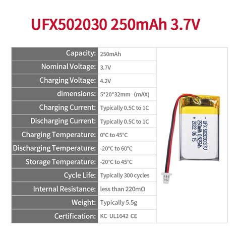 V Mah Lithium Ion Battery Ufine Battery Official