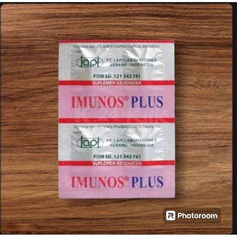 Jual Imunos Plus Strip Isi 4 Tablet Shopee Indonesia