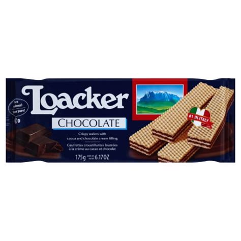 Loacker Wafer Chocolate 175g 617 Oz Pack Of 18 Case Of 18 617 Oz