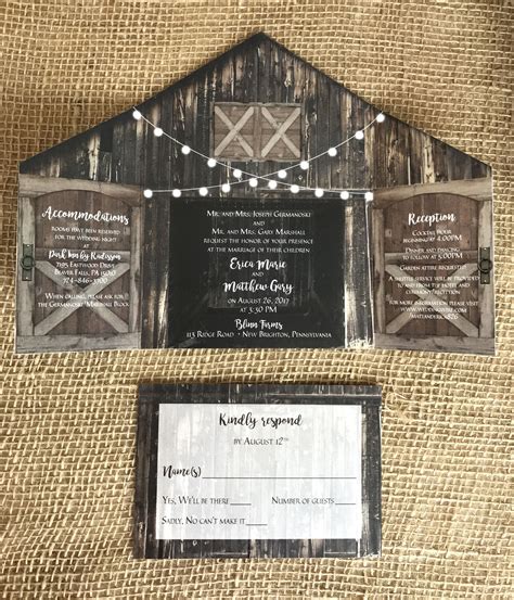 Barn Wedding Invitations