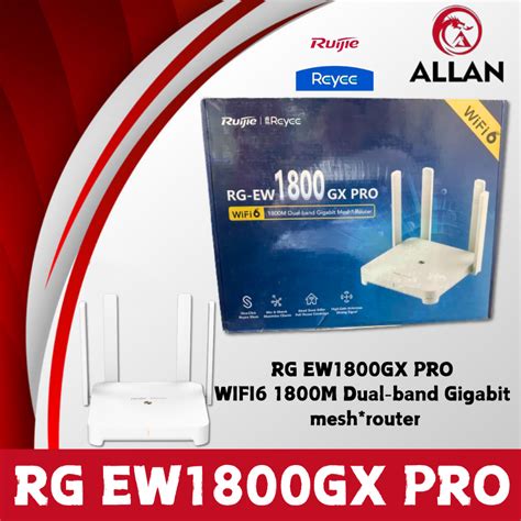 Ruijie Reyee Rg Ew1800gx Pro 1800m Wi Fi 6 Dual Band Gigabit Mesh