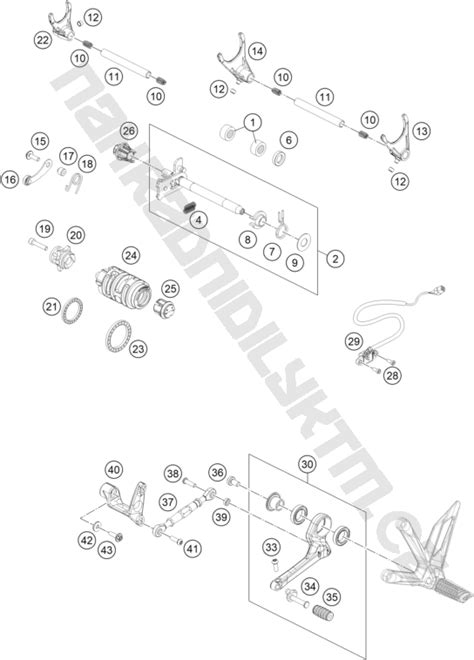 Náhradní díly KTM Schéma SHIFTING MECHANISM pro model KTM Naked