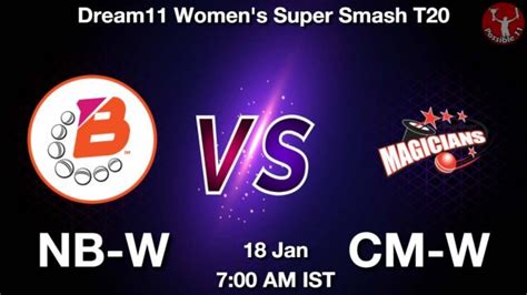 Nb W Vs Cm W Dream Team Prediction Fantasy Cricket Tips Jan