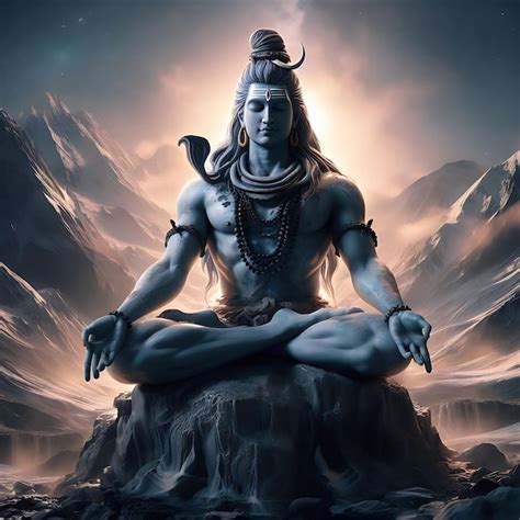 Premium Ai Image Lord Mahadev