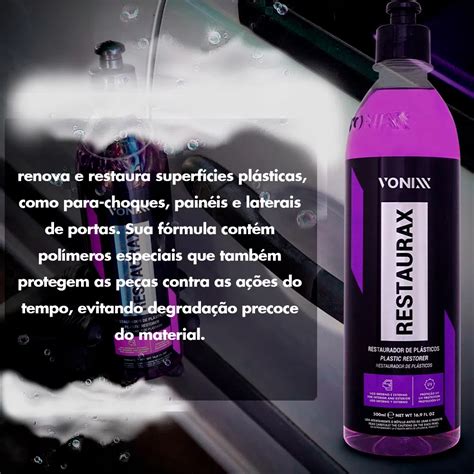 Restaurax Restaurador de Plásticos Automotivo 1 5L Vonixx UP CARSHOP