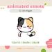 Animated Calico Cat Wiggle Emote For Twitch And Discord Calico Cat