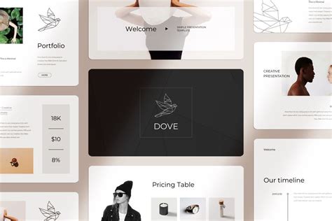 Clean Creative Minimal Portfolio Presentation Template Presentation